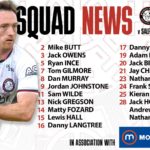 Squad news